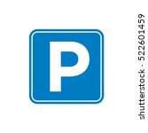 Street Signage, Road Sign Parking Area Illustration Design. Vector EPS 10.