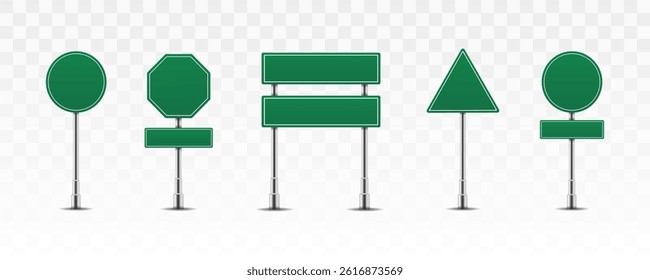 Street signpost with square warning plate and arrow direction includes blank signage on metal pole in city background with 3D traffic board and outdoor mockup for travel guidance illustration
