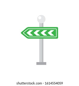 Street signpost vector flat icon