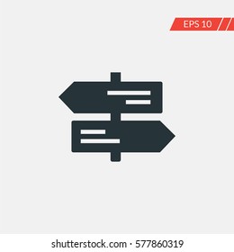Street signs vector icon