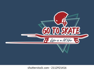 STREET SKATEBOARD LOGO EMBLEM IV