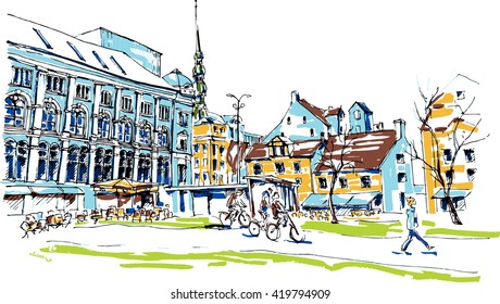 Street sketch