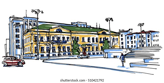 Street sketch