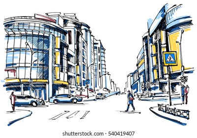 Street sketch