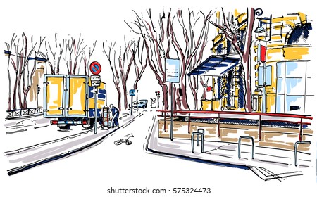 Street sketch
