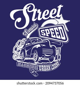 Street speed vector arts design