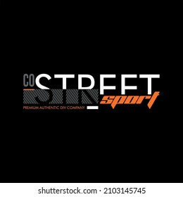 Street Sport Premium Authentic Simple Vintage Stock Vector (Royalty ...