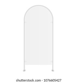 Street stand mockup - front view. Vector illustration