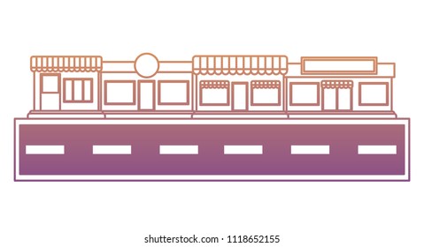 street with stores design