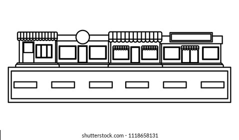 street with stores design