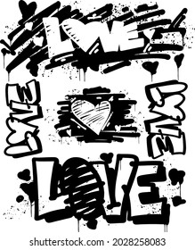 street style graffiti font love