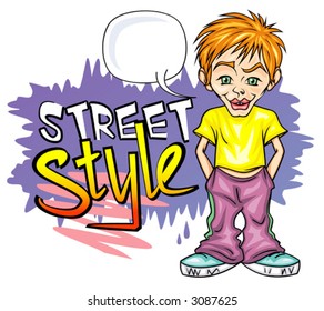 Street style. Vector Illustration