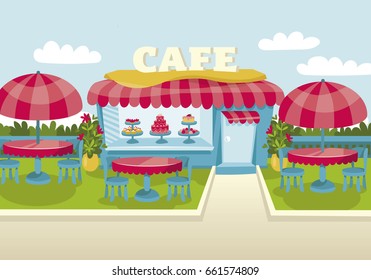 Street summer cafe