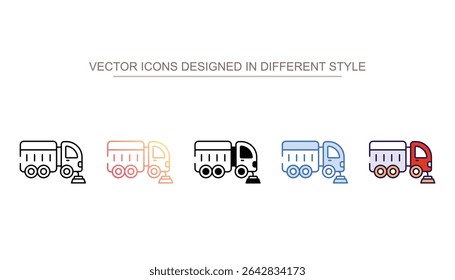 Diseño de icono de barrendero con fondo blanco Ilustración de stock