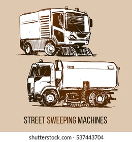 Street sweeper sketch