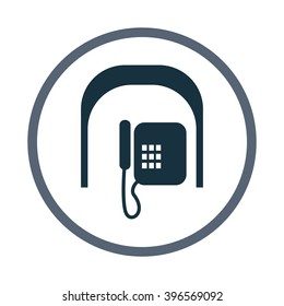 Street telephone icon