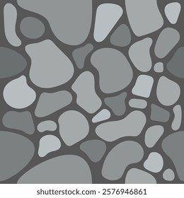 Street tile stone, grey pavement pattern. Sidewalk stone pavement wrapping paper background, street cement cobblestone isolated vector wallpaper print or patio concrete tile fabric backdrop