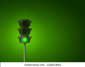 Street traffic light icon lamp. Traffic light direction regulate safety symbol. Transportation control warning.