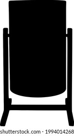 Straßengüterstaub kann. Vektorbild. 