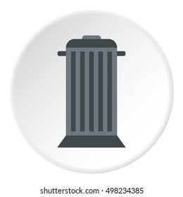 Street trash icon. Flat illustration of street trash vector icon for web