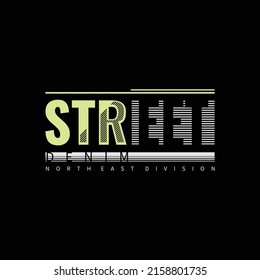 Street t-shirt and apparel design