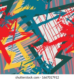 Street urban abstract seamless pattern. 