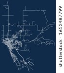 Street vector map of North Bay, Ontario, Canada