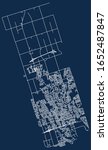 Street vector map of Oshawa, Ontario, Canada
