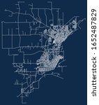 Street vector map of Thunder Bay, Ontario, Canada
