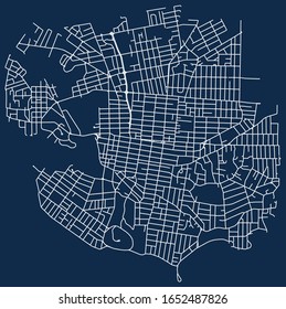 Street vector map of Victoria, British Columbia, Canada