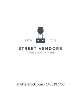 Street Vendors Icon Logo Design