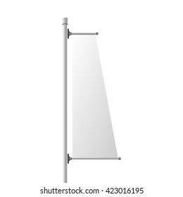Street vertical Banner realistic Template. Vector Illustration