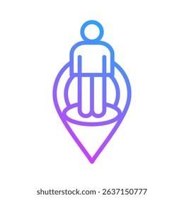 Street View Icon Element For Design