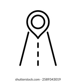 street view location icon vector design illustration template in trendy style