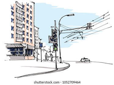 Street view sketch