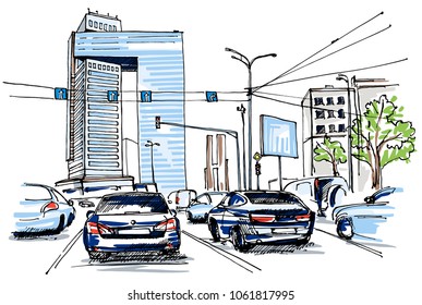 Street view sketch