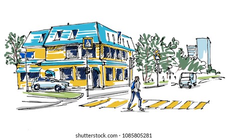 Street view sketch
