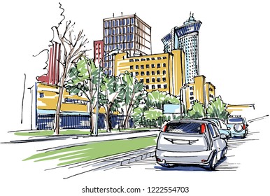 Street view sketch