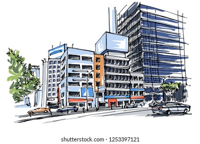 Street view sketch