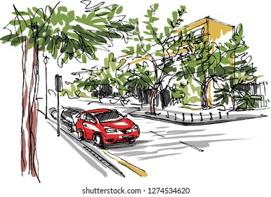Street view sketch