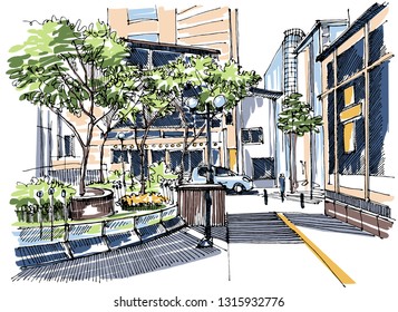 Street view sketch