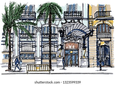 Street view sketch
