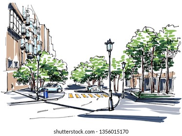 Street view sketch