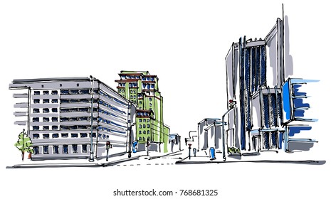 Street view sketch