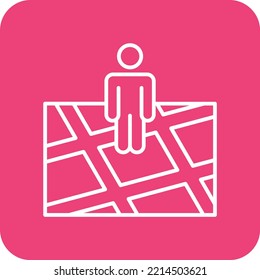 Icono vectorial de Street View. Se puede usar para imprimir, móviles y aplicaciones web.