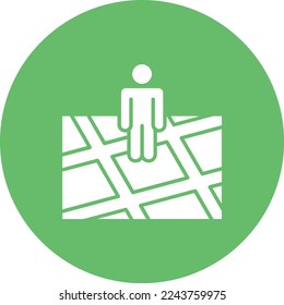 Icono vectorial de Street View. Se puede usar para imprimir, móviles y aplicaciones web.