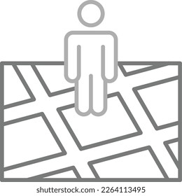 Icono vectorial de Street View. Se puede usar para imprimir, móviles y aplicaciones web.