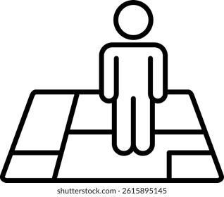 Street view vector line icon icons design