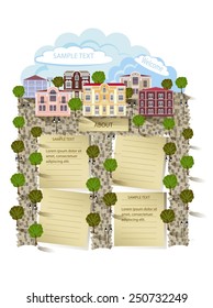 Street View, web template, blog, vintage