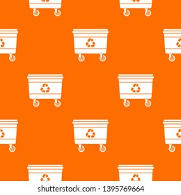 Street waste pattern vector orange for any web design best